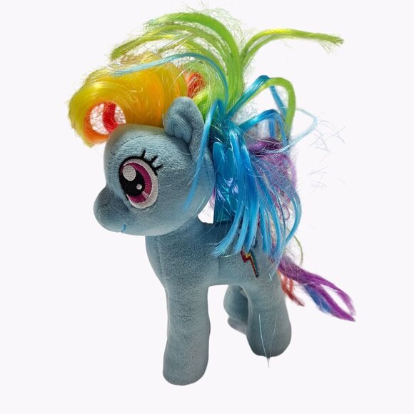 TY Sparkle My Little Pony Rainbow Dash 7 inch Plush Pegasus Stuffed Animal Toy - Picture 1 of 9